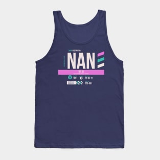 Fiji (NAN) Airport Code Baggage Tag Tank Top